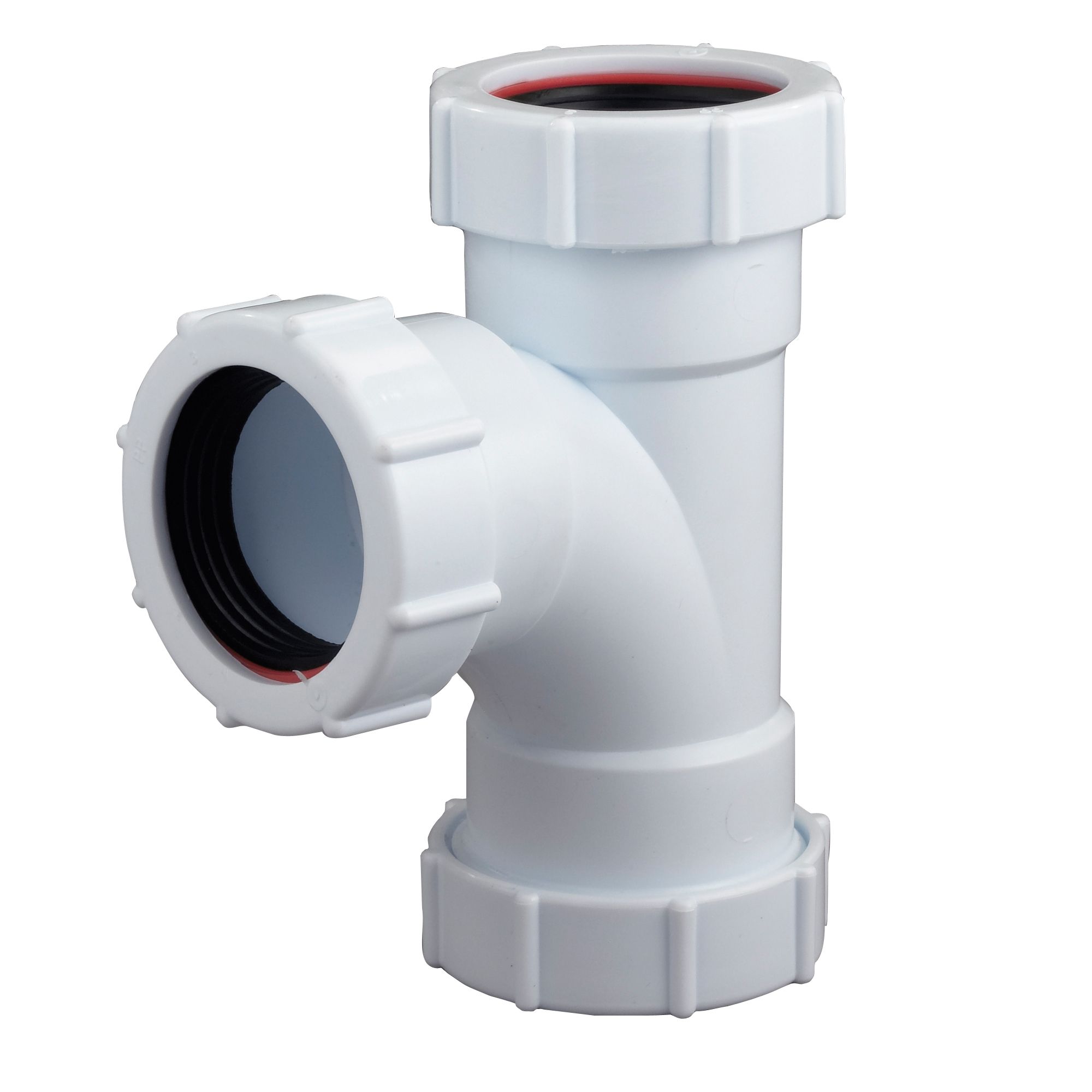 Floplast White Compression Equal Waste Pipe Tee, (Dia)40mm Price Comparisons | Compare The Build