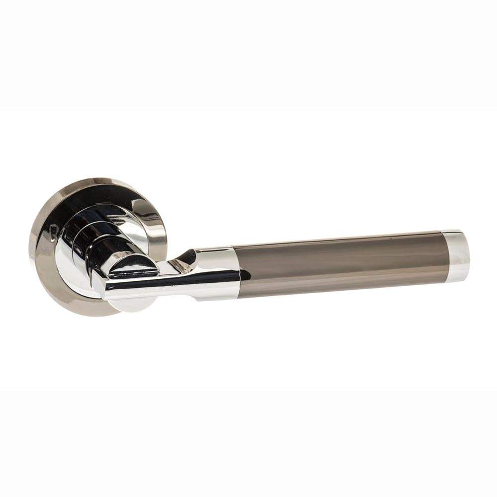 Atlantic STATUS Dakota Lever on Round Rose - Black Nickel / Polished Chrome Atlantic UK S36RBNPC Price Comparisons | Compare The Build