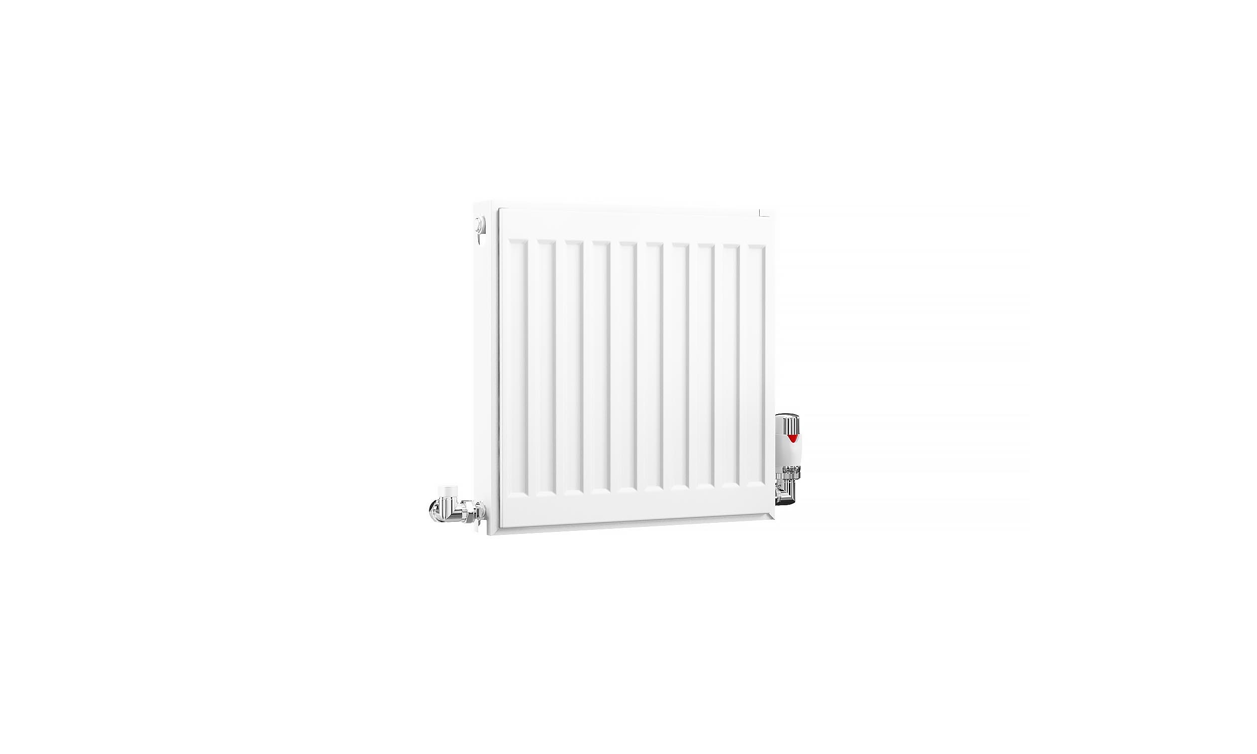 Kartell K-Rad Compact Horizontal Radiator, White, 400mm x 400mm - Double Panel, Single Convector Price Comparisons | Compare The Build