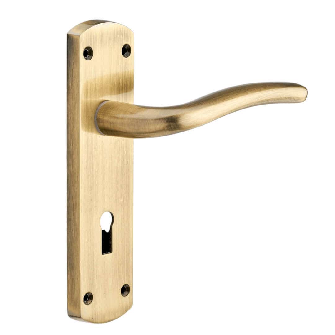 Goodrich Lever Lock Door Handle Antique Brass | Compare The Build