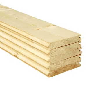 Wickes PTG Timber Floorboards - 18mm x 119mm x 3000mm - Pack of 5 Price Comparisons | Compare The Build