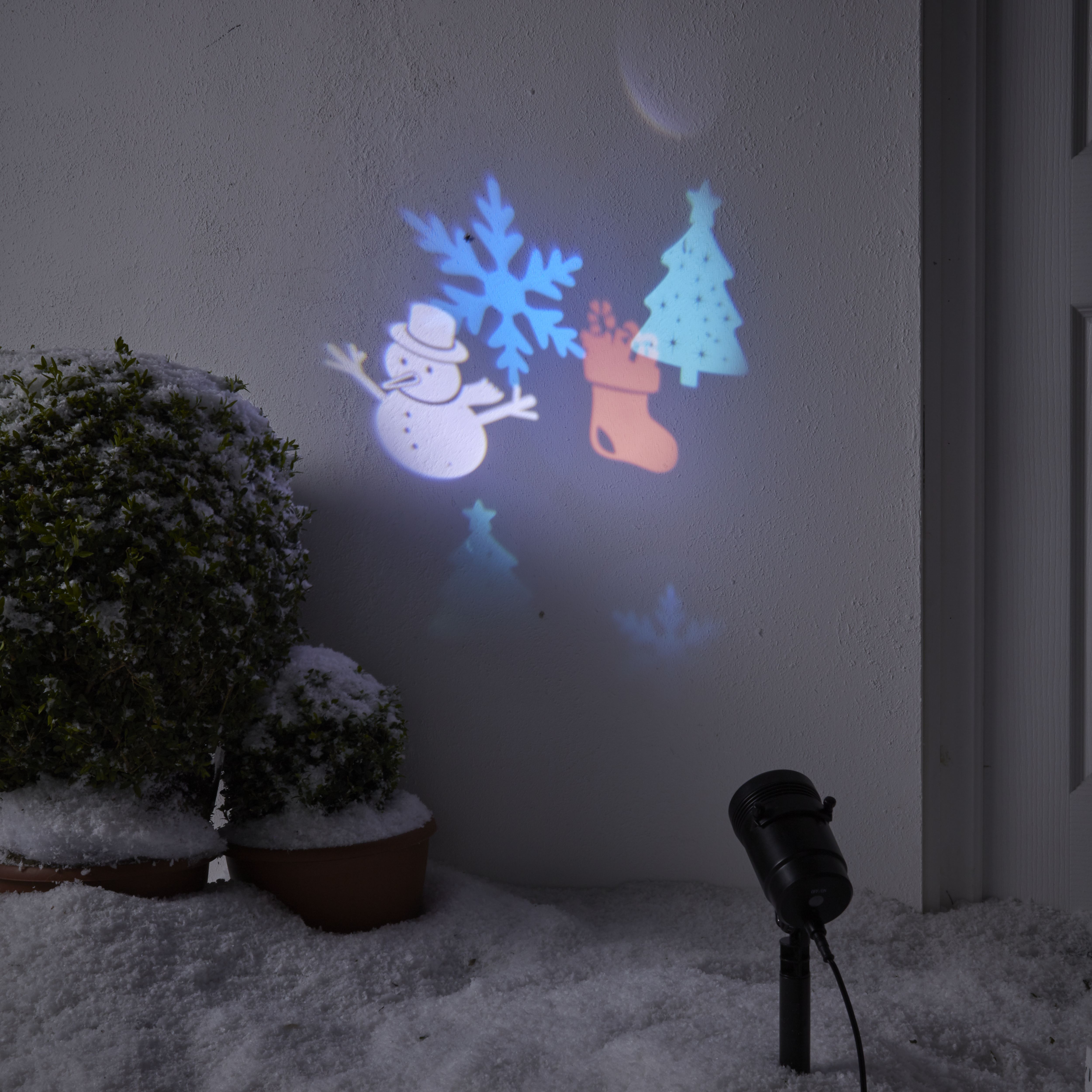 Outdoor Ice White Led Christmas Projector With 5 Changeable Slides Price Comparisons | Compare The Build