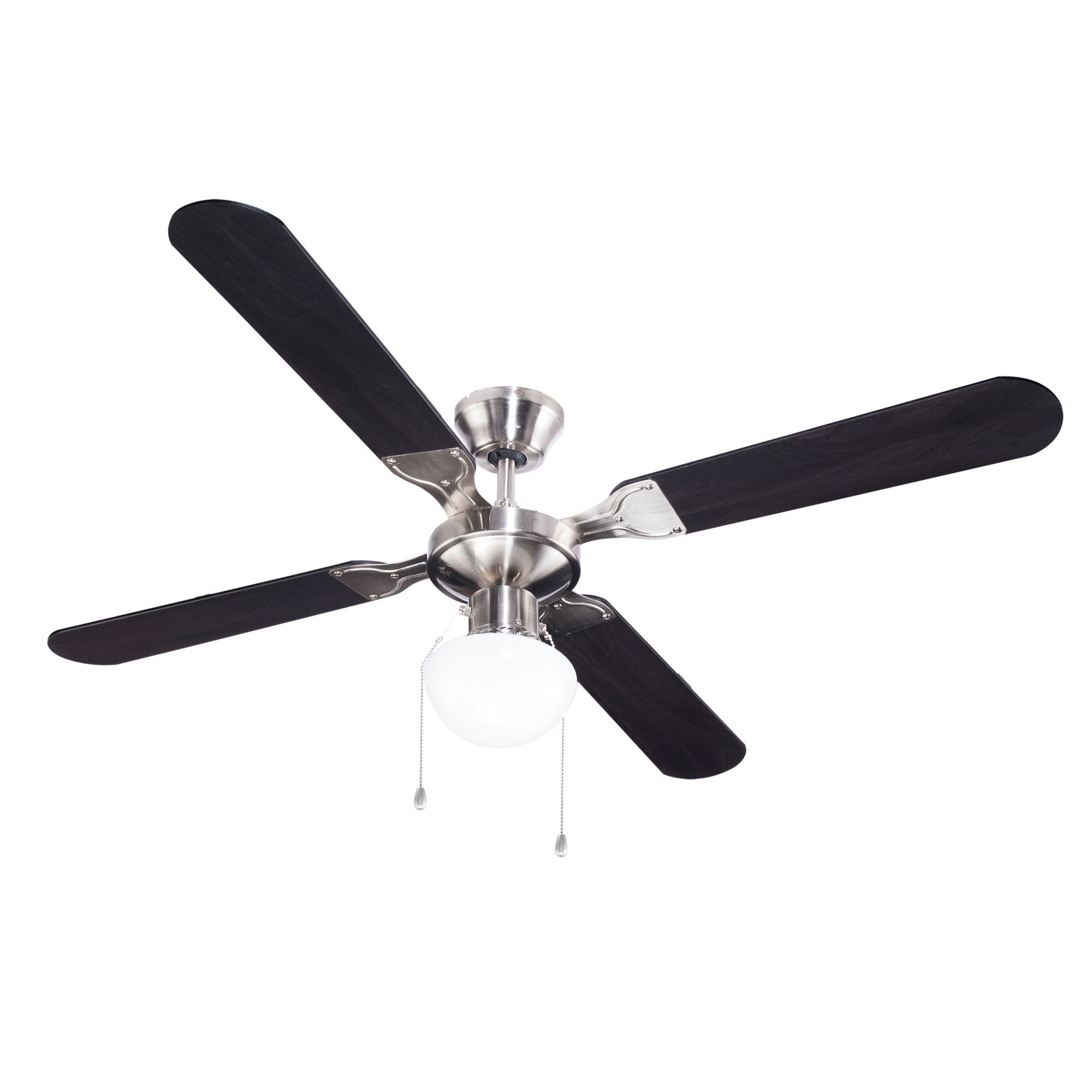 Colours Hetti Modern Chrome Effect Ceiling Fan Light Price Comparisons | Compare The Build
