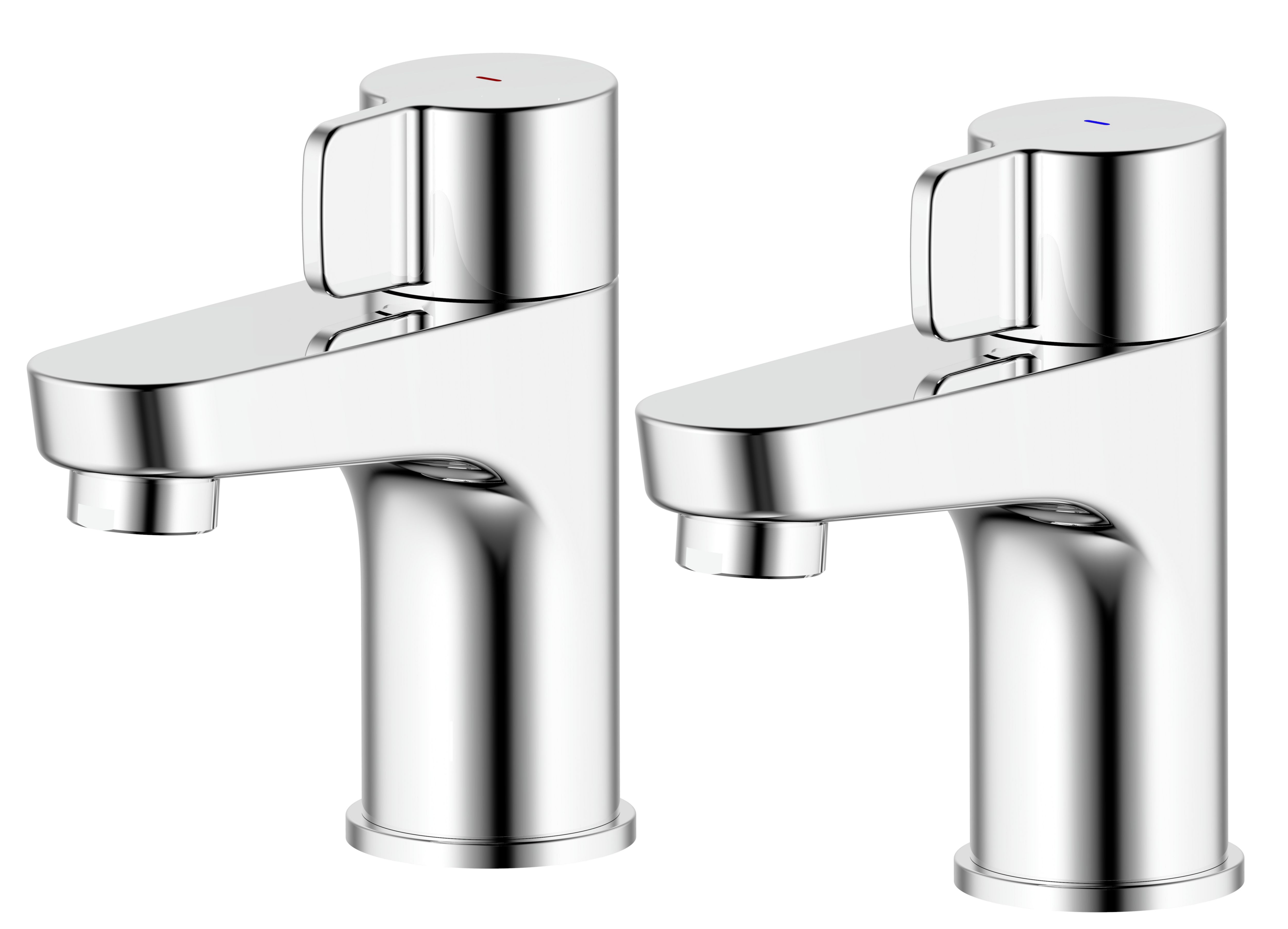 GoodHome Cavally Chrome Effect Basin Pillar Tap Price Comparisons | Compare The Build