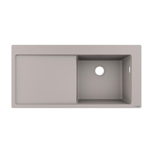 hansgrohe S51 Concrete Grey SilicaTec Inset Kitchen Sink 1 Bowl S514F450 | Compare The Build