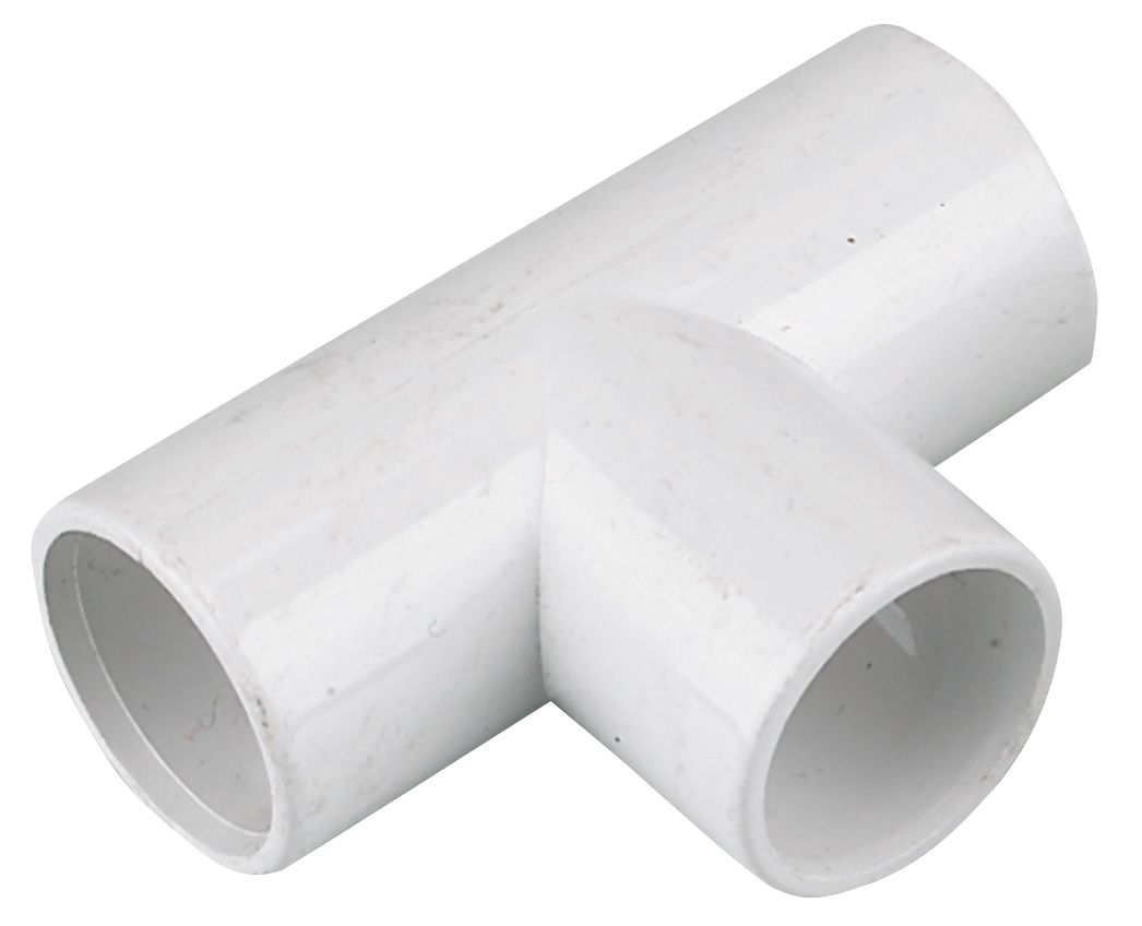 Floplast White Solvent Weld Equal Waste Pipe Tee, (Dia)21.5mm Price Comparisons | Compare The Build