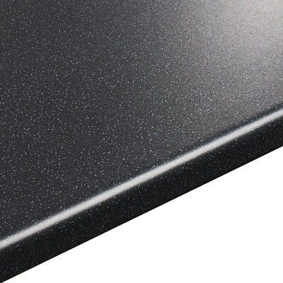 38mm Valencia Satin Charcoal Laminate Round Edge Kitchen Worktop, (L)3600mm Price Comparisons | Compare The Build