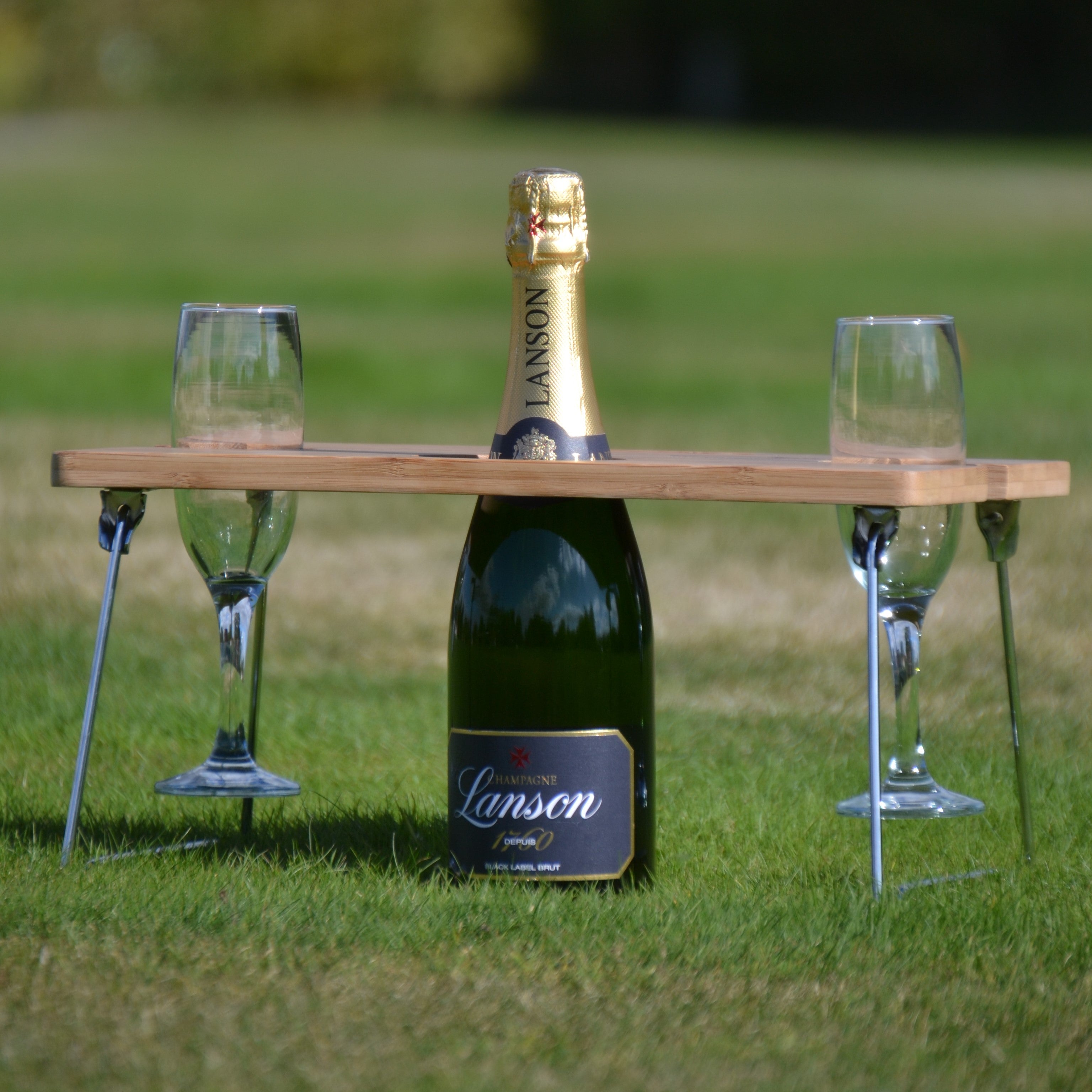 Three Rivers Foldaway Wine Table Tan Price Comparisons | Compare The Build