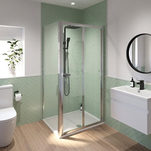 Luxura Bifold Shower Enclosure 1000 x 700mm - 6mm Price Comparisons | Compare The Build