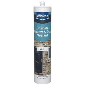 Wickes White Ultimate Window & Door Sealant - 290ml Price Comparisons | Compare The Build