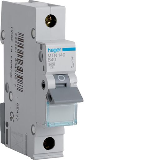 Hager Single Pole Type B Miniature Circuit Breaker 40 A MTN140 Price Comparisons | Compare The Build