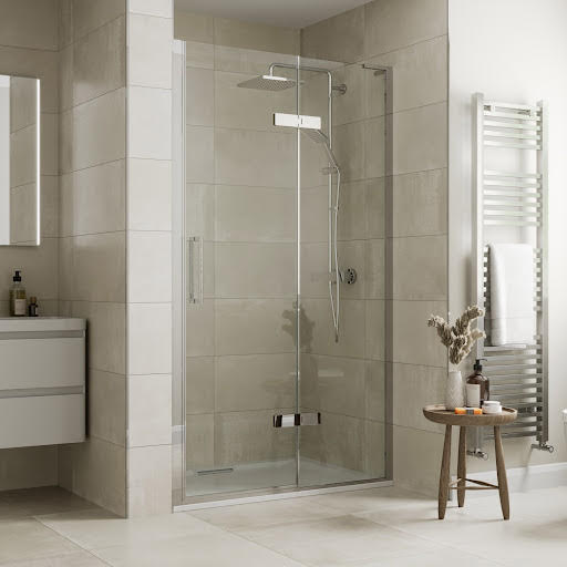 Mira Ascend Frameless Hinged Shower Door 900mm - 8mm 1.1862.176 Price Comparisons | Compare The Build