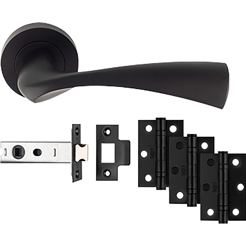 Carlisle Brass Sintra Door & Latch Pack Matt in Black Price Comparisons | Compare The Build