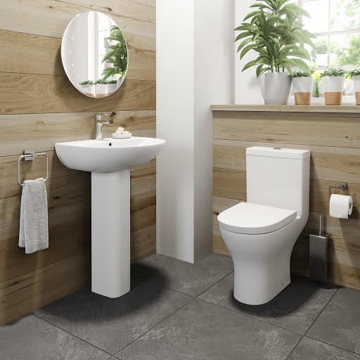 Arles Modern Toilet and Bathroom Sink Cloakroom Bathroom Suite Price Comparisons | Compare The Build