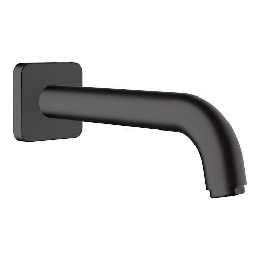 hansgrohe Vernis Shape Wall Mounted Bath Mixer Tap Spout Matt Black - 71460670 Price Comparisons | Compare The Build