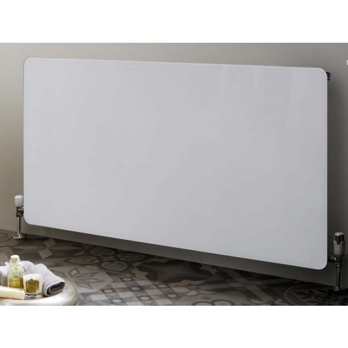 Towelrads Frame Glass Designer Radiator, White 600mm x 800mm Price Comparisons | Compare The Build
