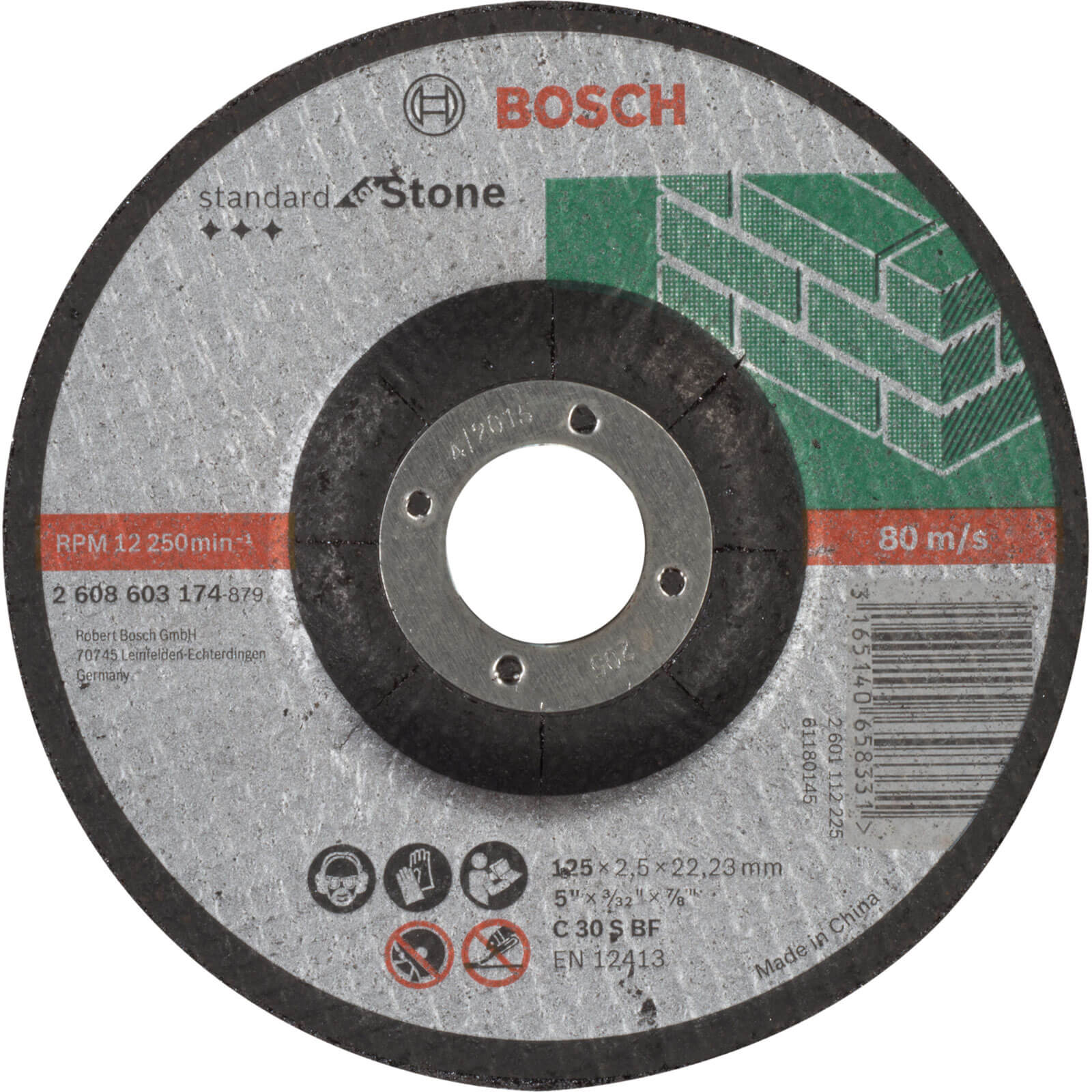 Bosch Standard Depressed Centre Stone Cutting Disc 125mm 2.5mm 22mm Price Comparisons | Compare The Build