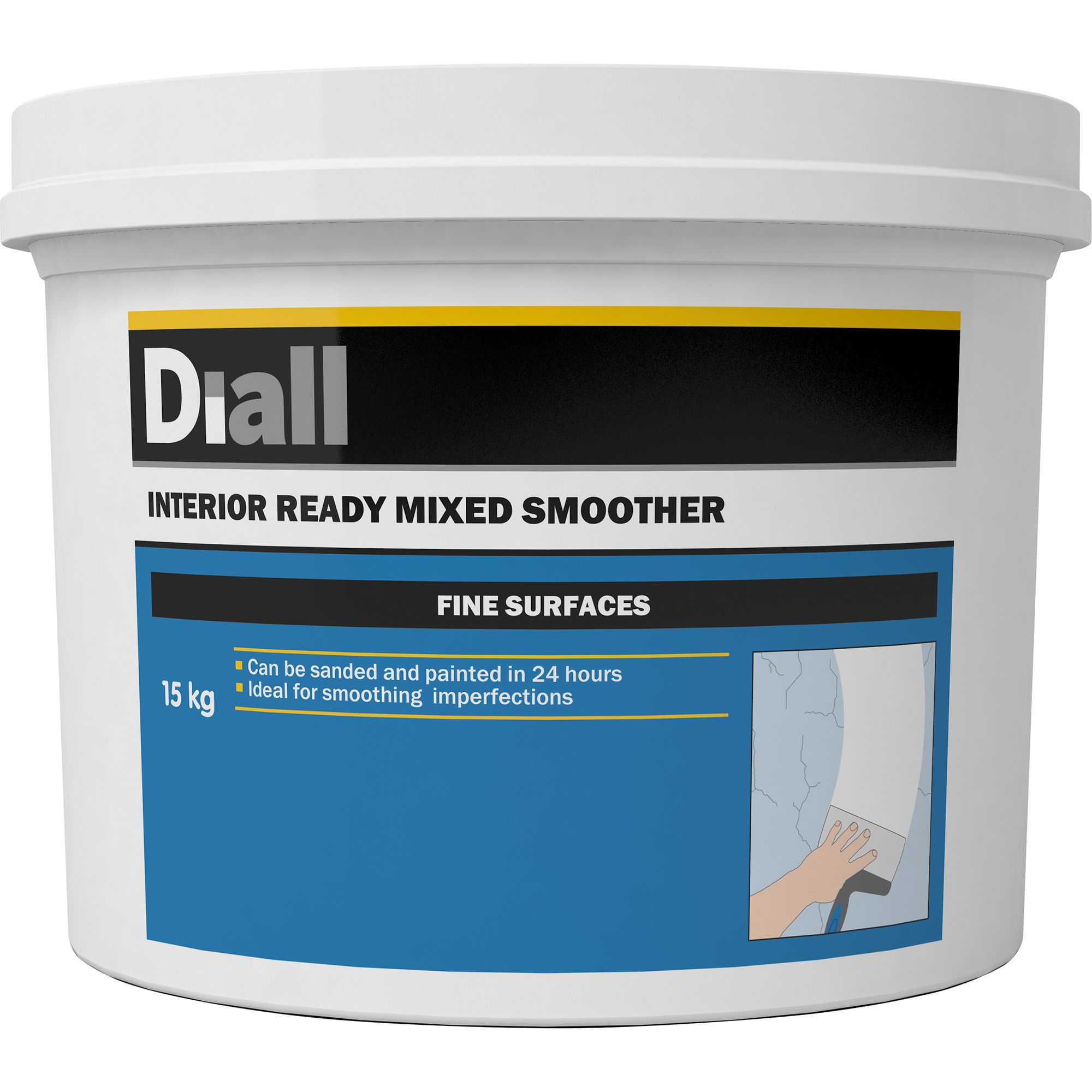 Diall Fine Finish Ready Mixed Finishing Plaster, 15Kg Tub Price Comparisons | Compare The Build