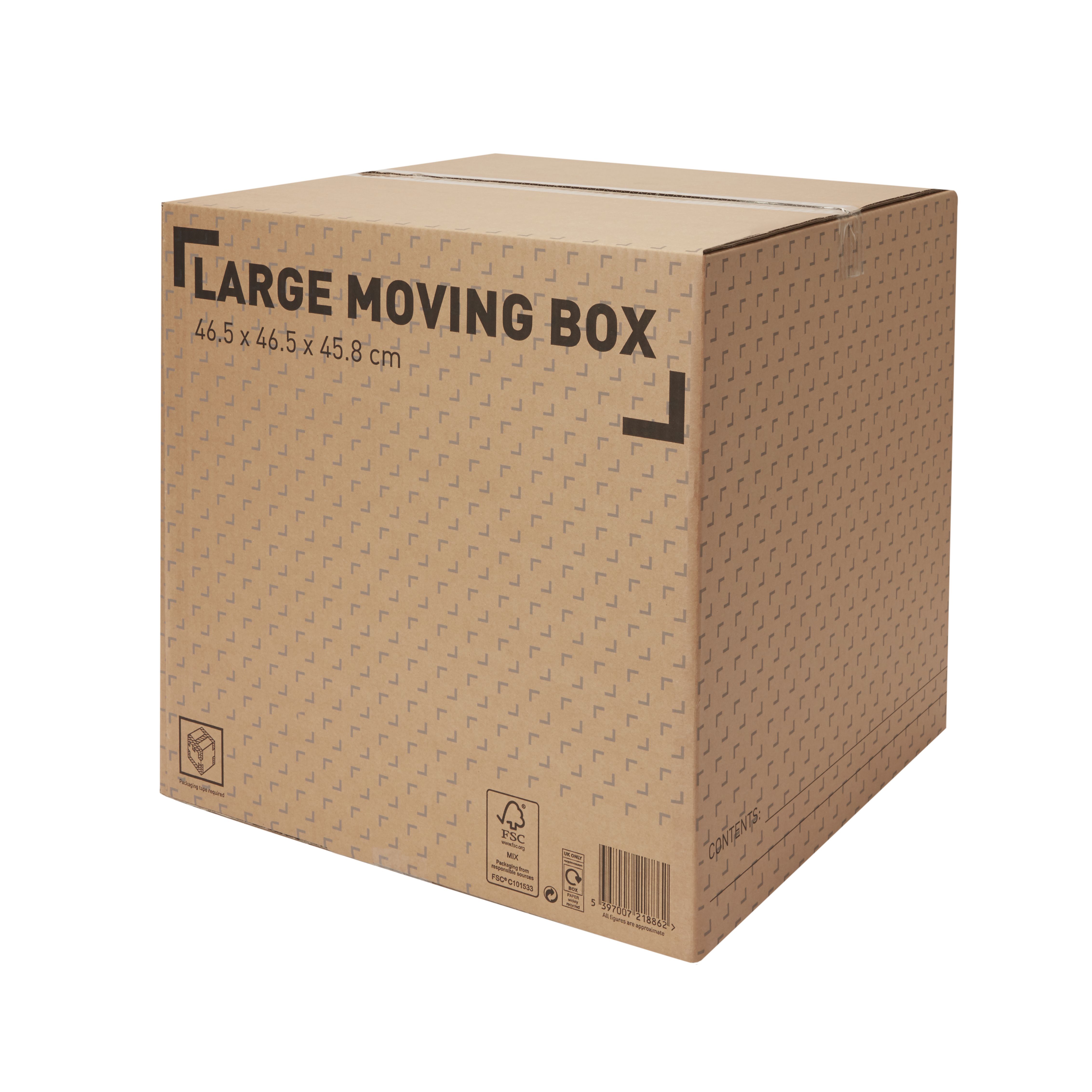 Cardboard Moving Box (H)450mm (L)460mm (W)460mm | Compare The Build