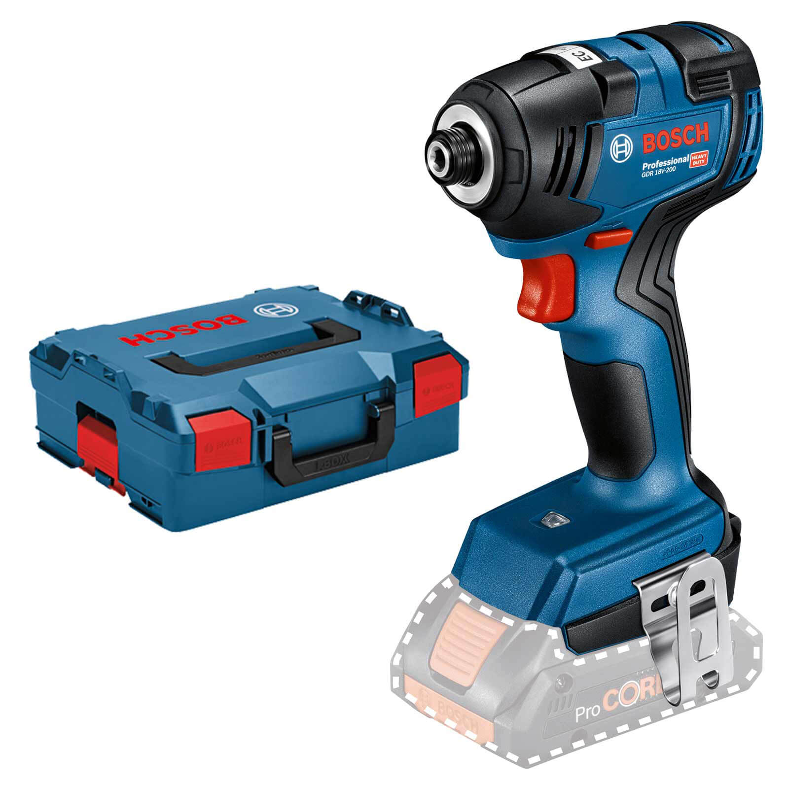 Bosch GDR 18V-200 18v Cordless Brushless Impact Driver No Batteries No Charger Case Price Comparisons | Compare The Build