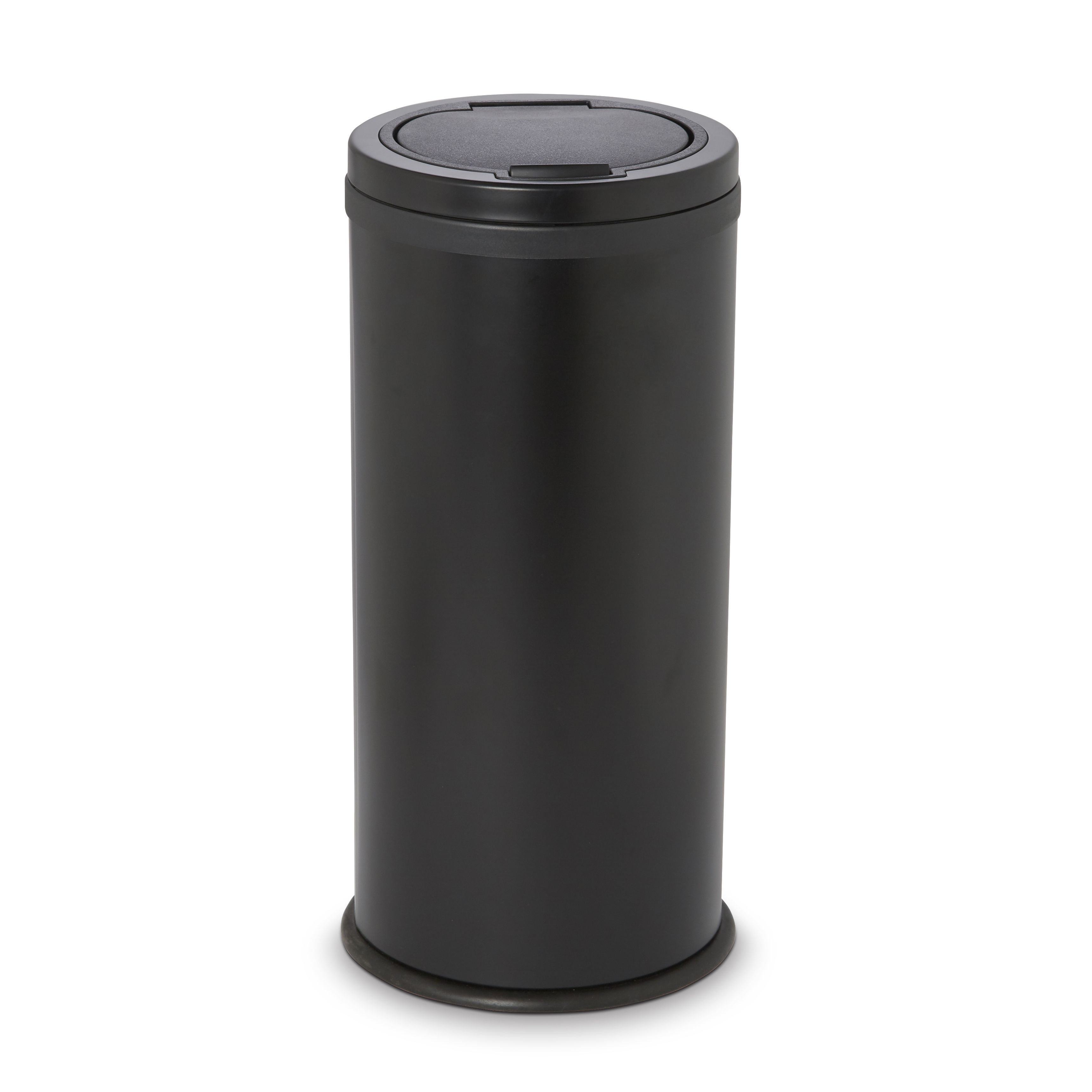 Cooke & Lewis Allium Black Round Freestanding Kitchen Bin, 30L | Compare The Build