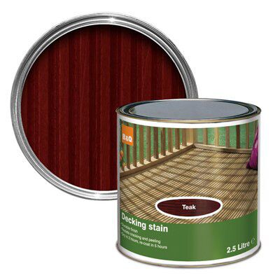 Colours Teak Matt Decking Wood Stain, 2.5L Price Comparisons | Compare The Build