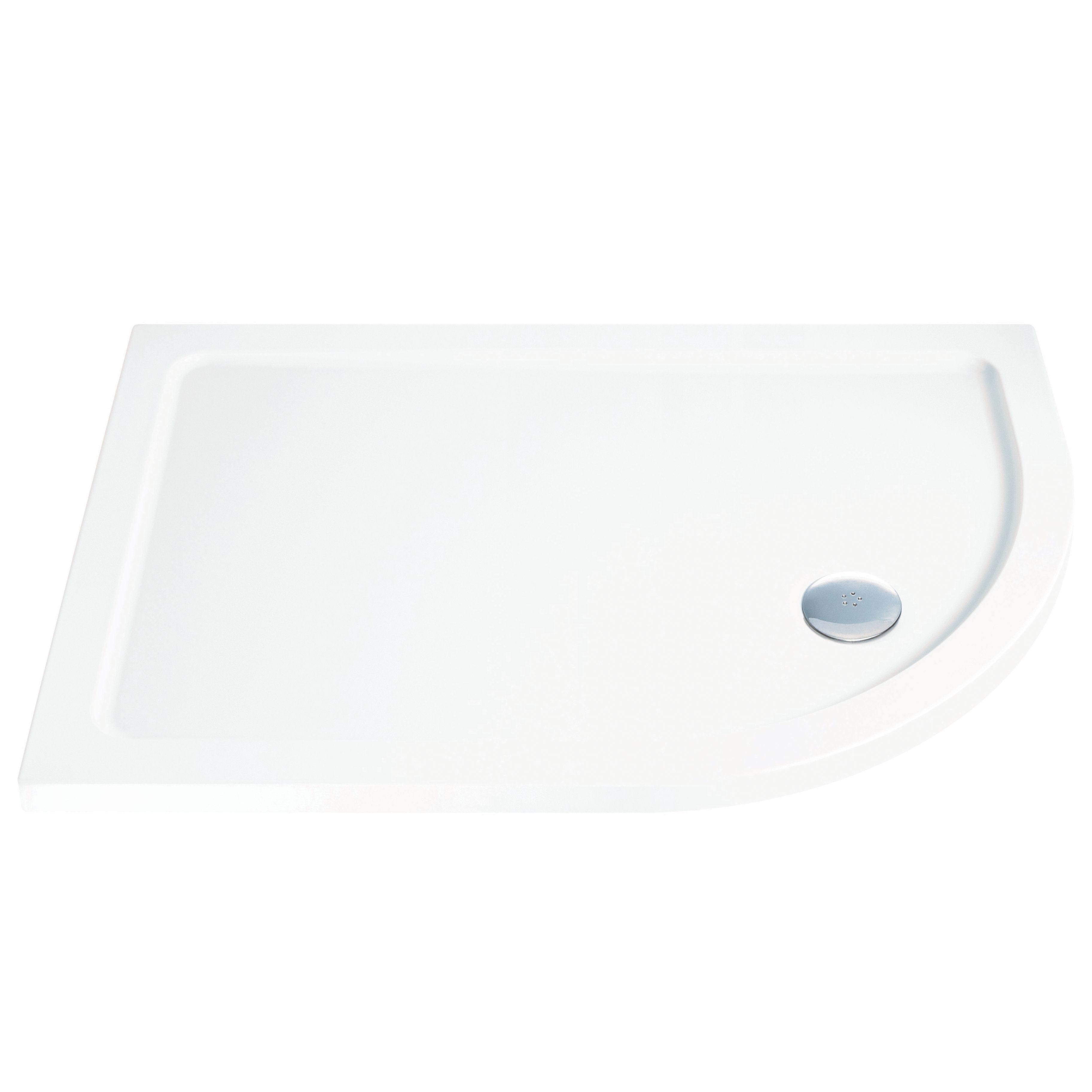 Cooke & Lewis Low Profile Offset Quadrant Shower Tray Lh (L)800mm (W)1200mm (D)40mm Price Comparisons | Compare The Build
