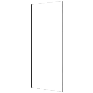Nexa By Merlyn 8mm Black Frameless Wet Room Shower Screen Only - 2000 x 300mm Price Comparisons | Compare The Build