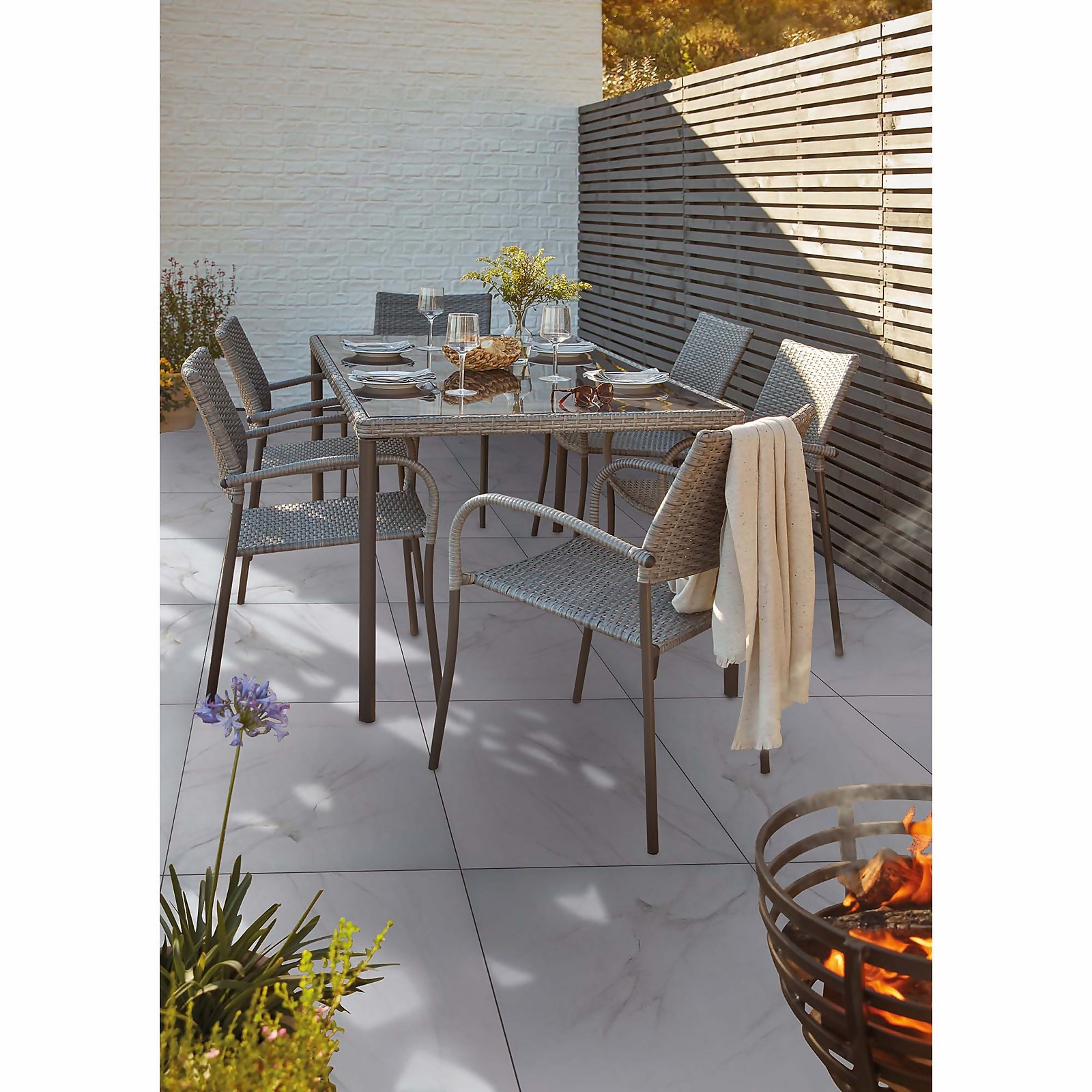 Calacatta Nexa Marble Stone Effect Porcelain Outdoor Tiles 60 x 60cm - Pack of 2 Price Comparisons | Compare The Build