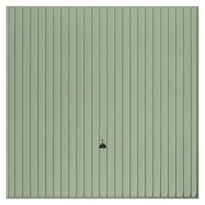 Garador Carlton Vertical Framed Canopy Garage Door - Chartwell Green - 2438 x 1981mm | Compare The Build