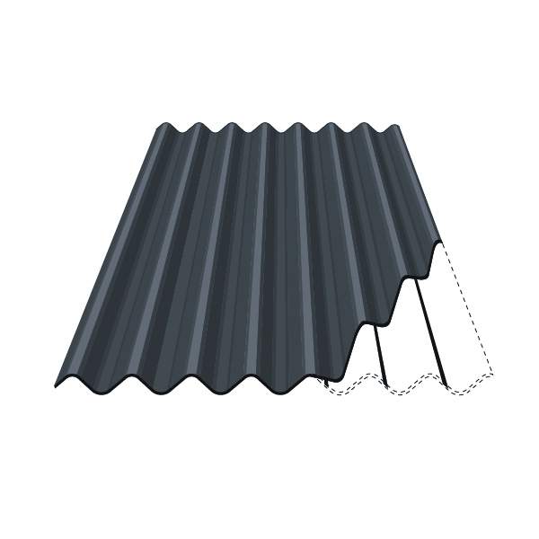 Eternit Profile 6&#39;&#39; Fibre Cement Roof Sheet in Blue - 3050mm MAP63050P-BLUE Price Comparisons | Compare The Build