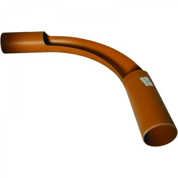 FloPlast Drainage Long Radius Channel Bend Plain Ended - 87.5 Degree x 110mm Price Comparisons | Compare The Build