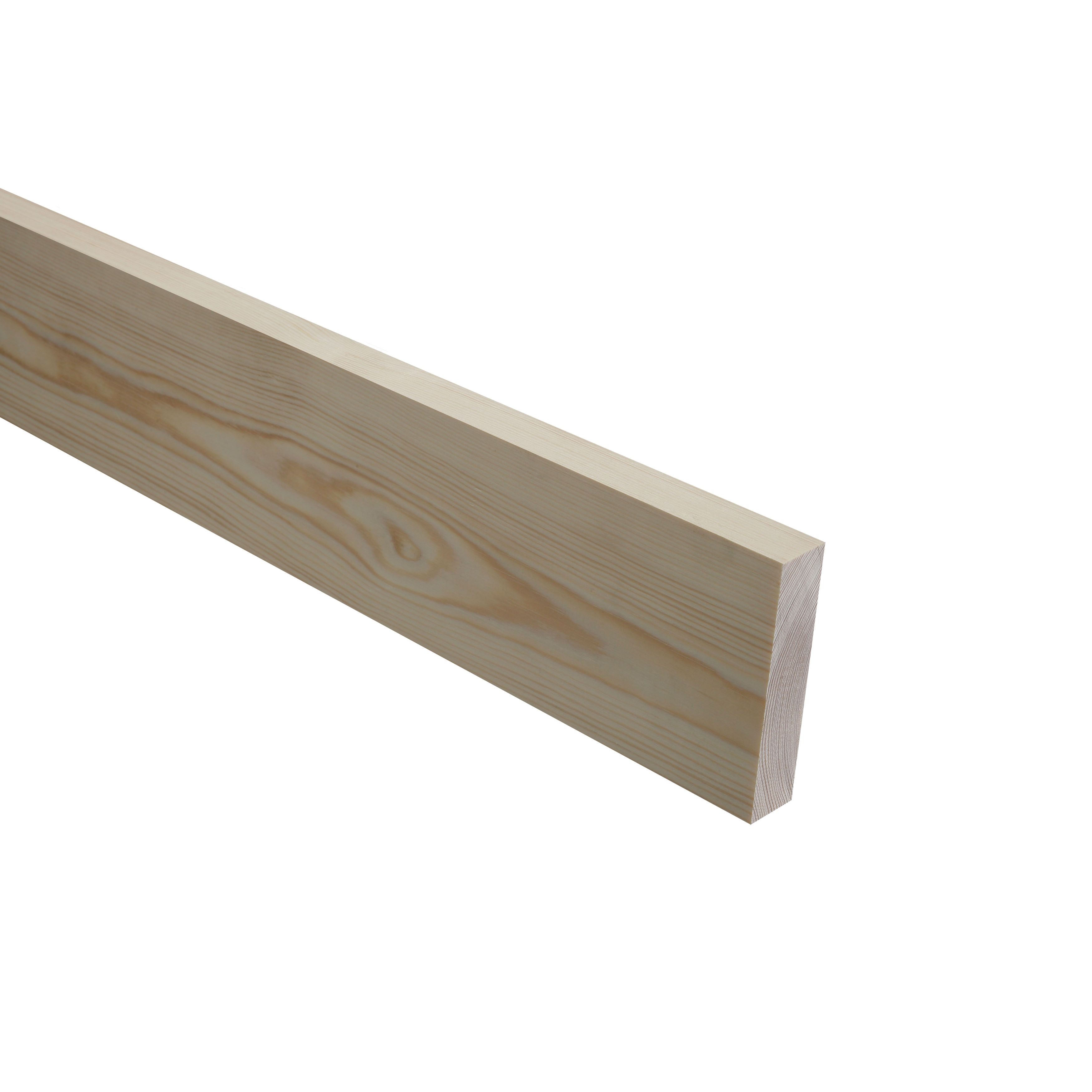 Cheshire Mouldings Smooth Square edge Pine Stripwood (L)2.4m (W)92mm (T)25mm Price Comparisons | Compare The Build