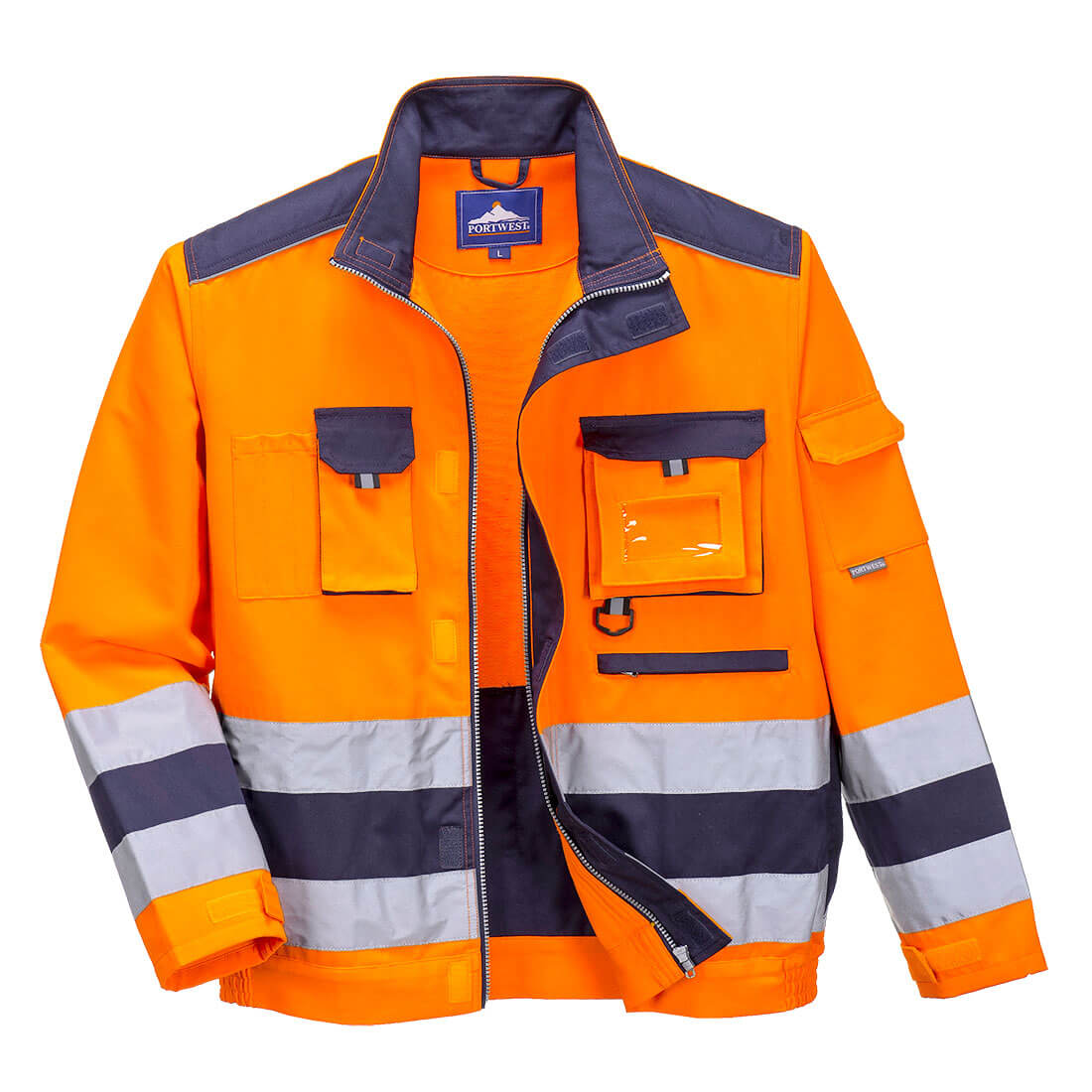 Portwest Lille Hi Vis Jacket Orange / Navy 3XL Price Comparisons | Compare The Build