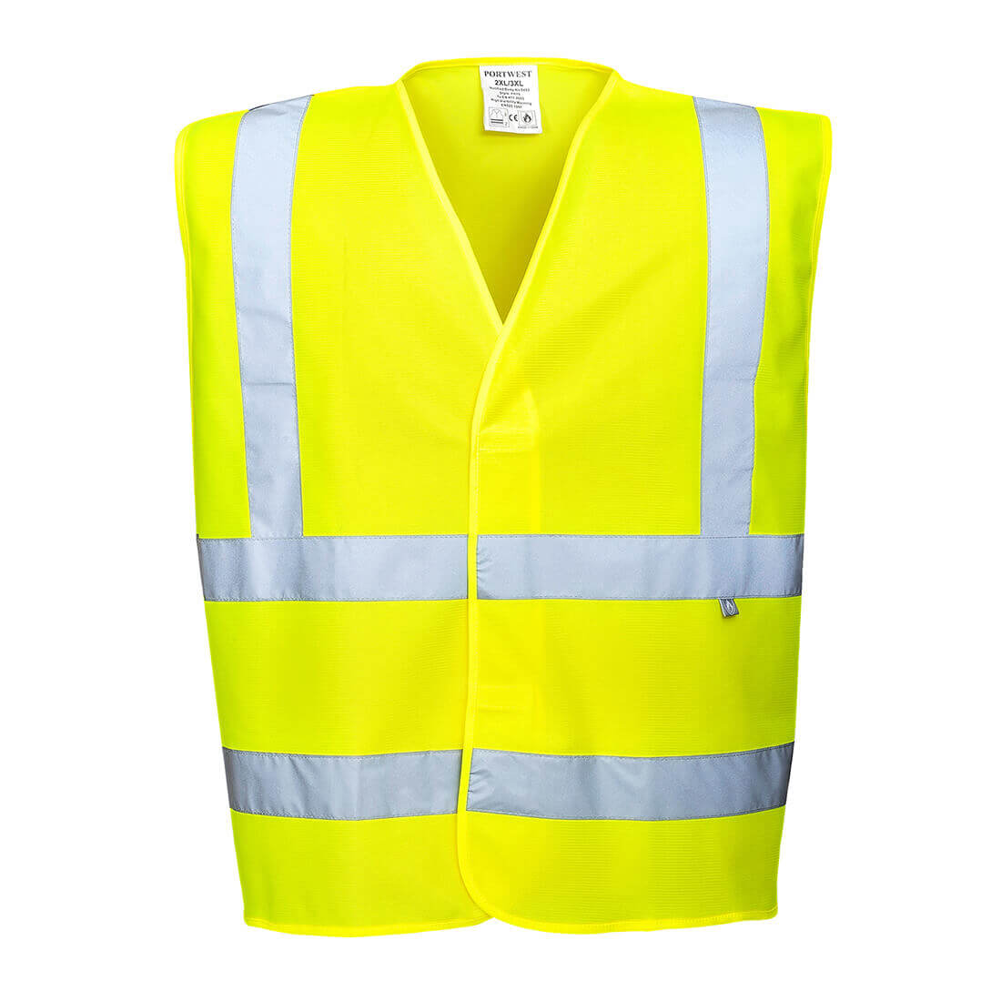 Biz Flame Hi Vis FR Treated Flame Retardant High Vis Vest Yellow L / XL Price Comparisons | Compare The Build