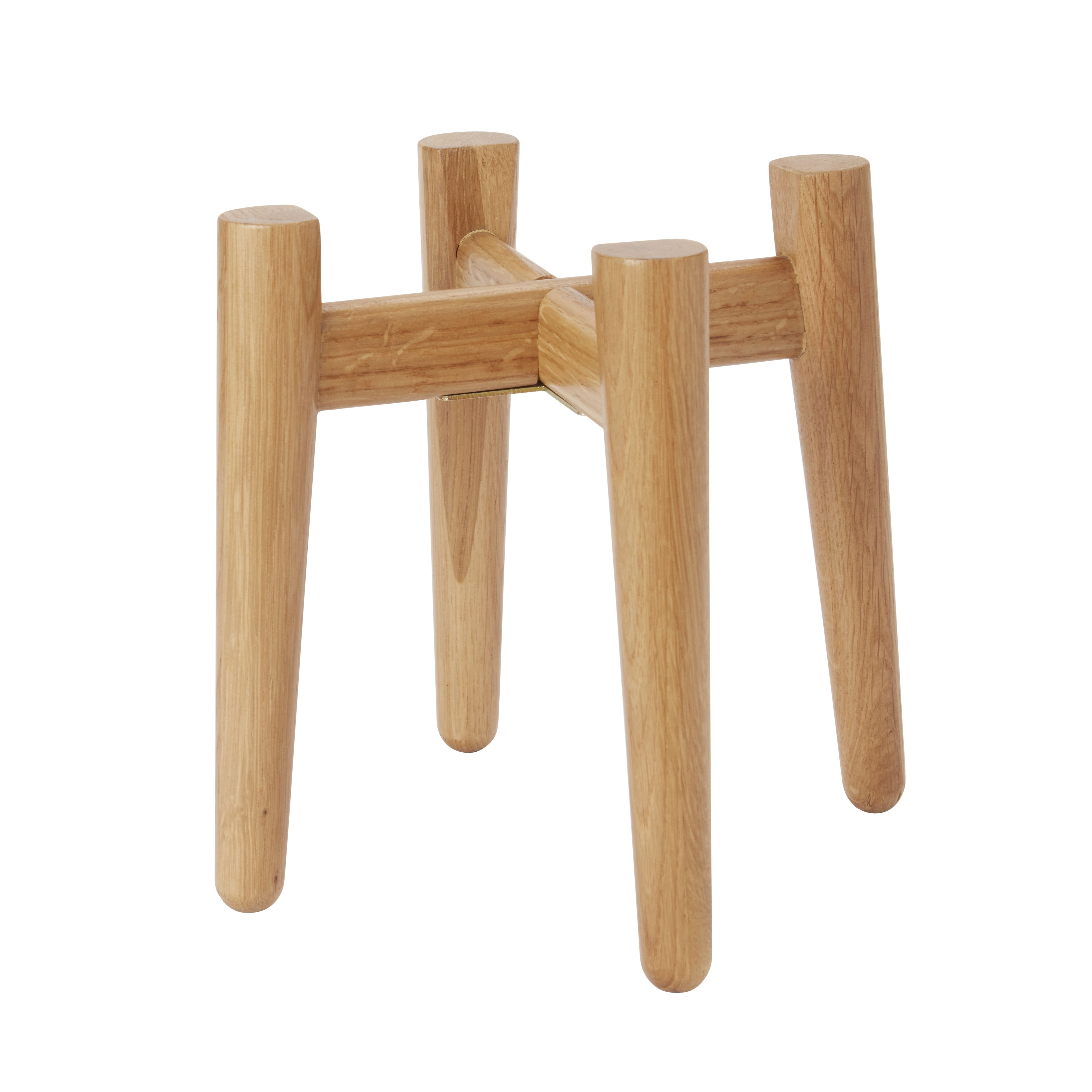 GoodHome Wood Pot Stand Price Comparisons | Compare The Build