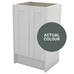 Duarti By Calypso Highwood 500mm Slimline 2 Door Floor Standing Vanity Unit - Woodland Green Price Comparisons | Compare The Build