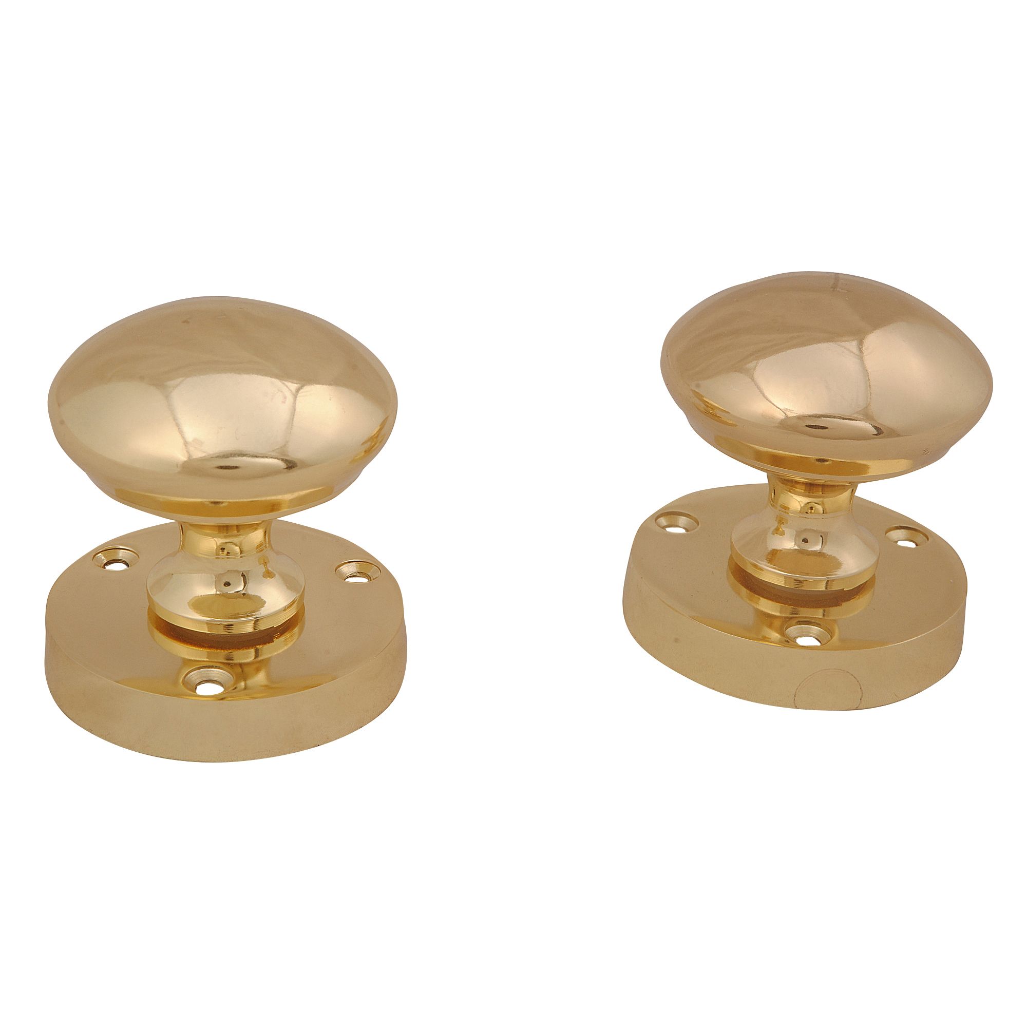 Brass Effect Zamac Round Internal Door Knob (Dia)54mm | Compare The Build