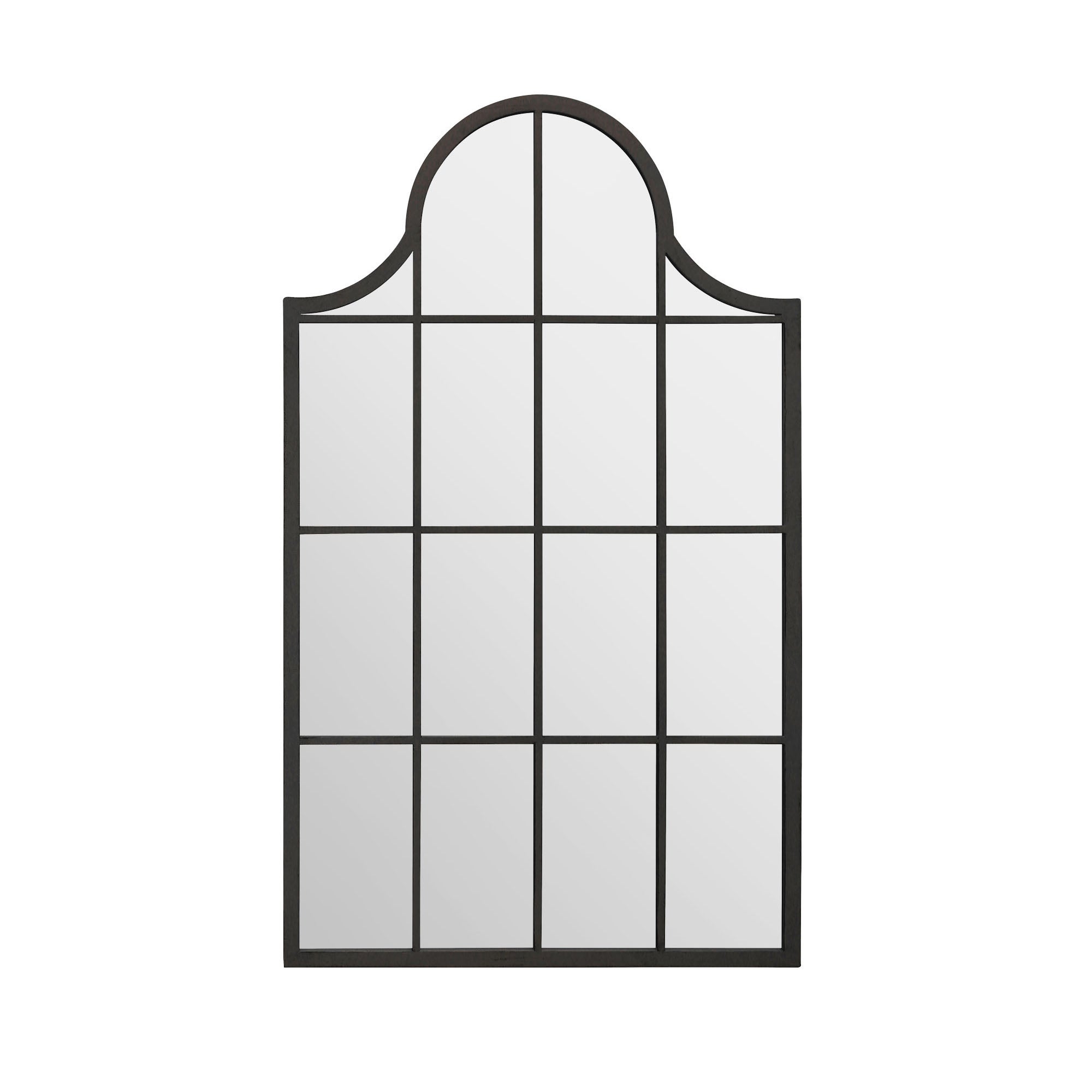 Arcus Window Arched Wall Mirror Black Price Comparisons | Compare The Build