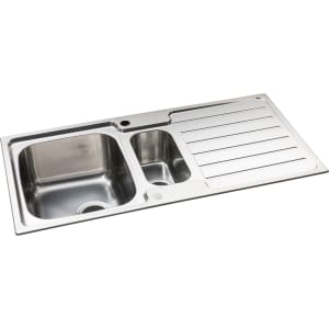 Neron 1.5 Bowl Kitchen Sink - Stainless Steel Price Comparisons | Compare The Build