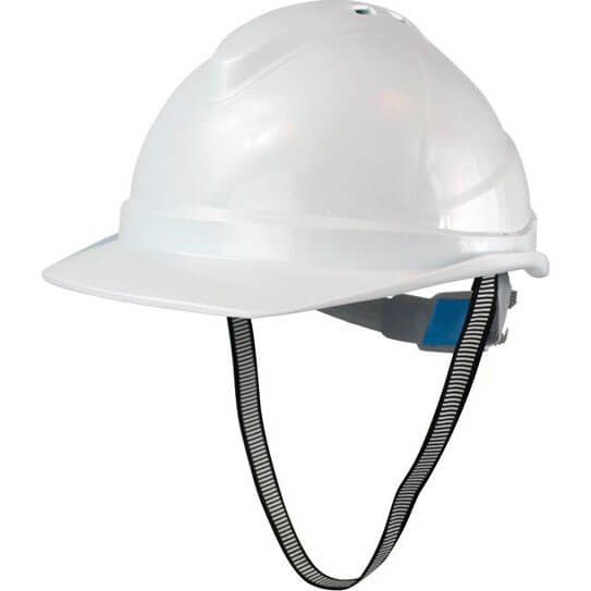 Scan Deluxe Safety Helmet and Chin Strap White Price Comparisons | Compare The Build