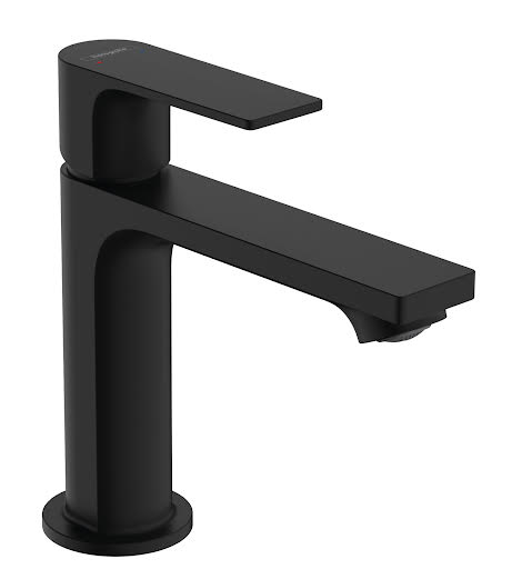 hansgrohe Rebris E 110 Basin Mixer Tap with Pop-Up Waste - Matt Black Price Comparisons | Compare The Build