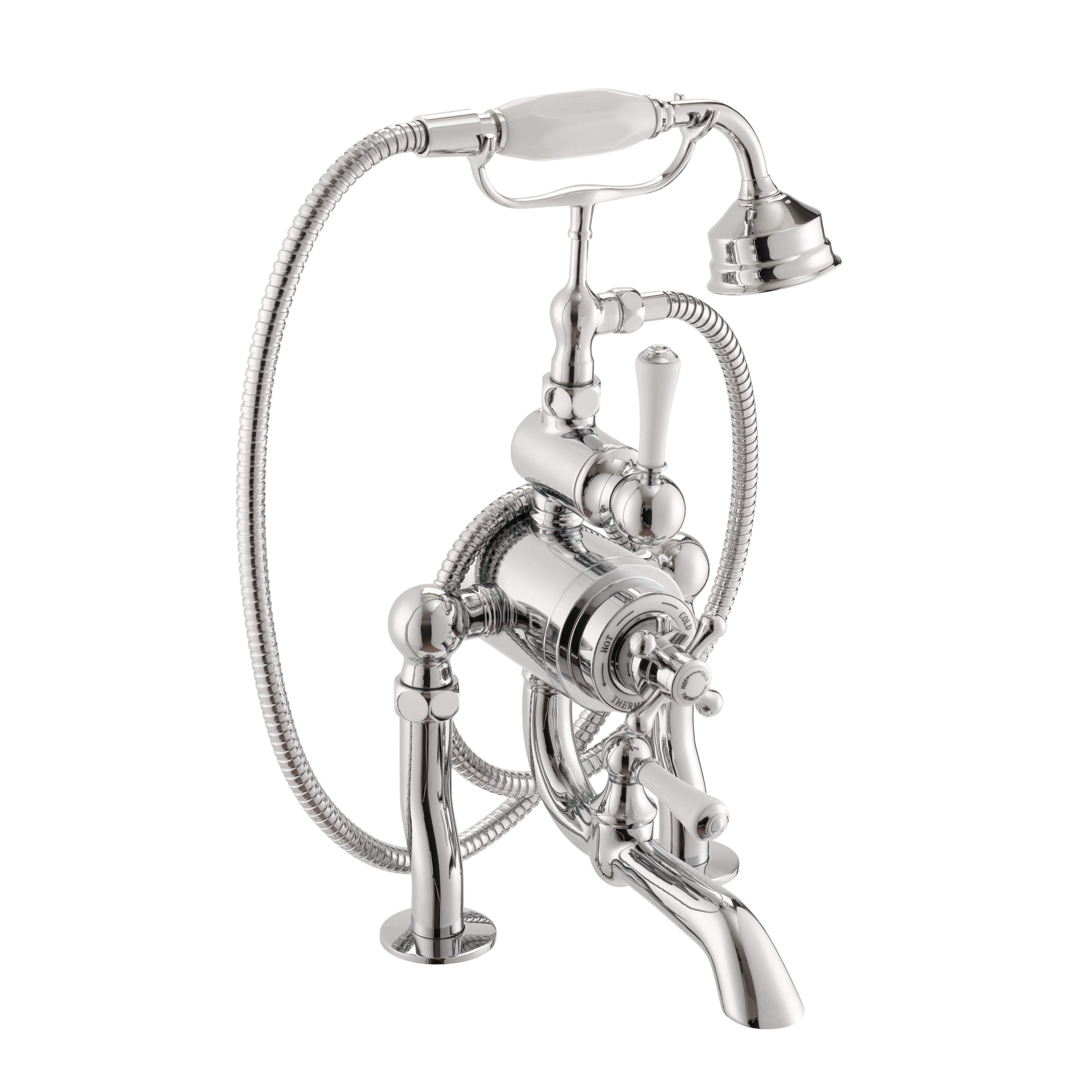 Arroll Trv Chrome Effect Screw Or Through Bolt Deck Mixer Tap With Hand Shower Price Comparisons | Compare The Build