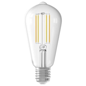 Calex Smart Clear Filament E27 7W Rustic Dimmable Light Bulb Price Comparisons | Compare The Build