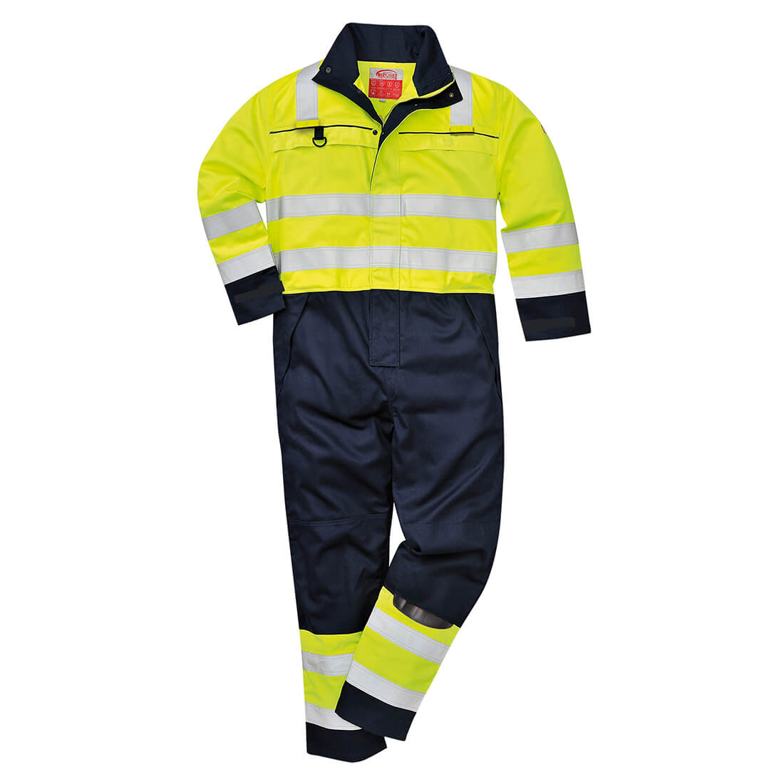 Biz Flame Hi Vis Multi-Norm Flame Resistant Coverall Yellow / Navy M Price Comparisons | Compare The Build