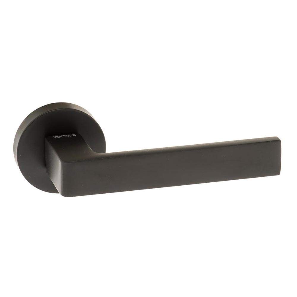 Atlantic Forme Asti Designer Lever on Minimal Round Rose - Matt Black Atlantic UK FMR254MB Price Comparisons | Compare The Build