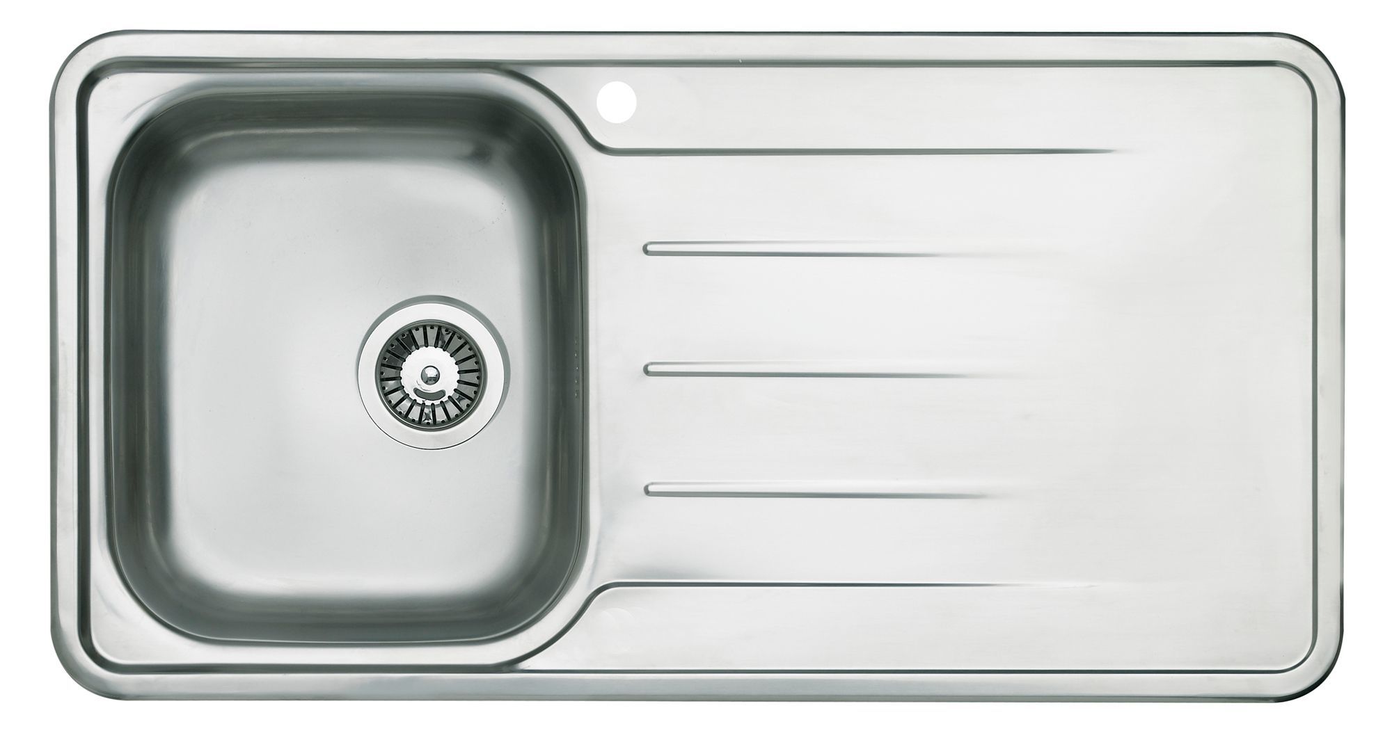 Cooke & Lewis Tanzan 1 Bowl Polished Stainless Steel Sink & Drainer | Compare The Build