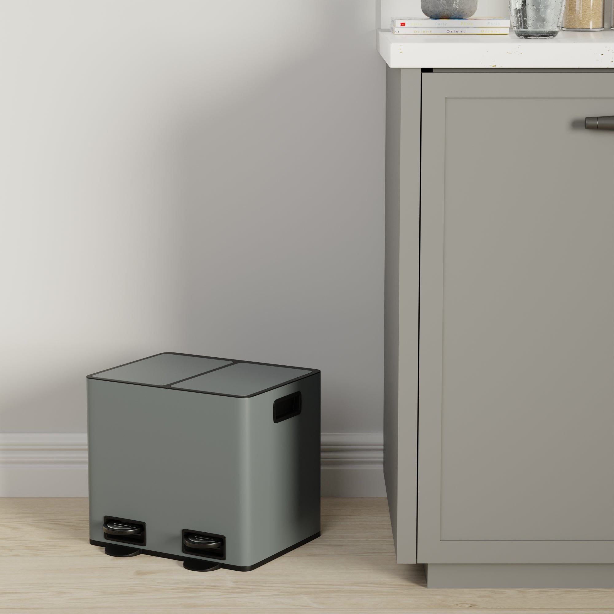 16L Low Recycling Bin Charcoal Charcoal Price Comparisons | Compare The Build