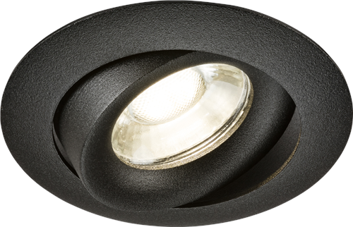 KnightsBridge Odina Single Tilt Round Downlight Black Price Comparisons | Compare The Build