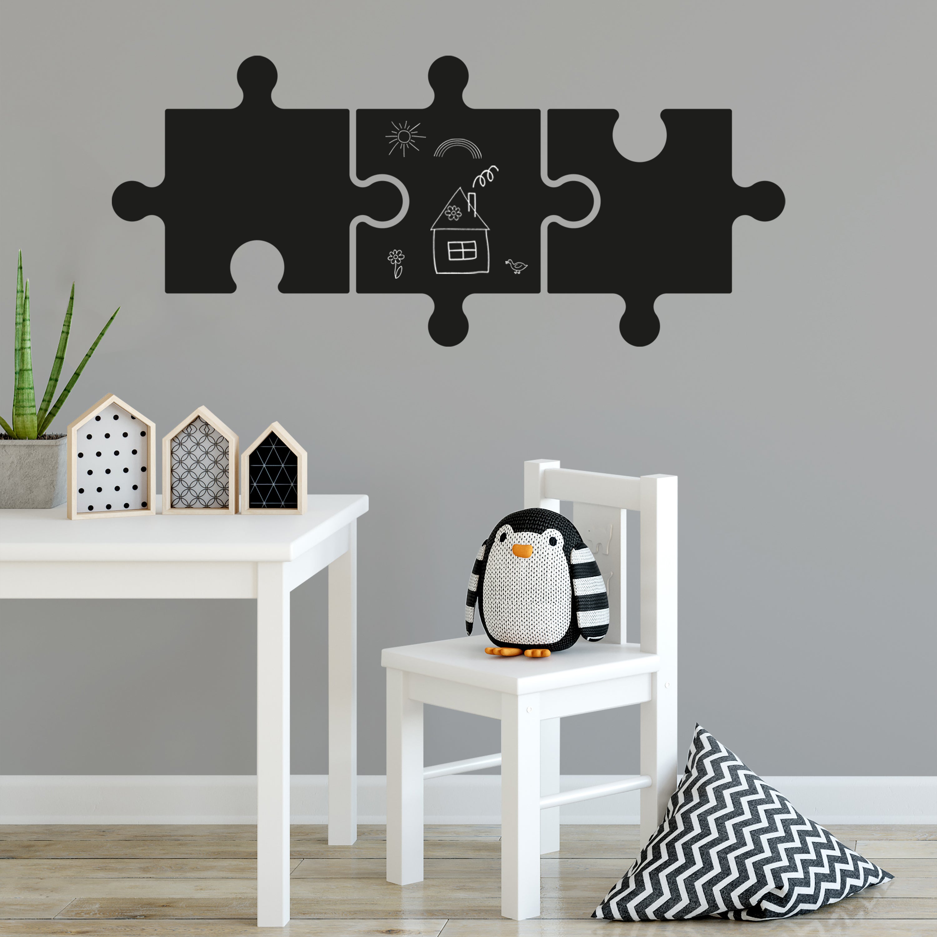 Puzzle Chalk Board Sticker Black Price Comparisons | Compare The Build